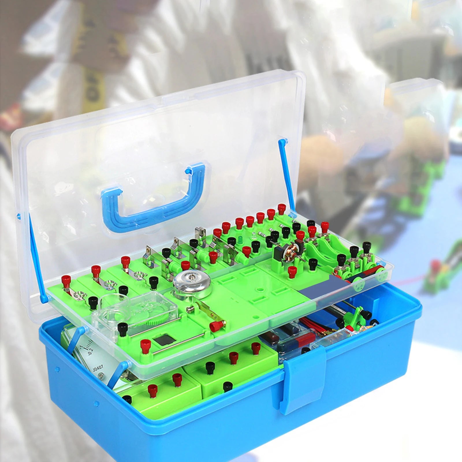 Electricity and Magnetism Kit Electricity Discovery Circuit Learning Kits Physics Basic Circuit Board Kit for Students Classroom
