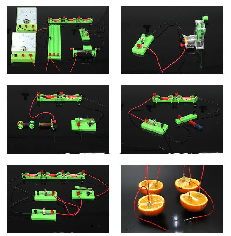 Electricity Experiment Kit Junior High School Electromagnetics Physics Experiment Equipment Kit Circuit Experiment Kit
