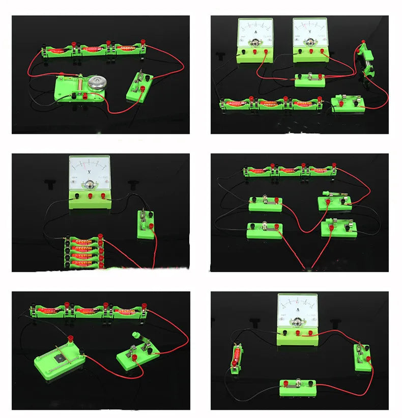 Electricity Experiment Kit Junior High School Electromagnetics Physics Experiment Equipment Kit Circuit Experiment Kit