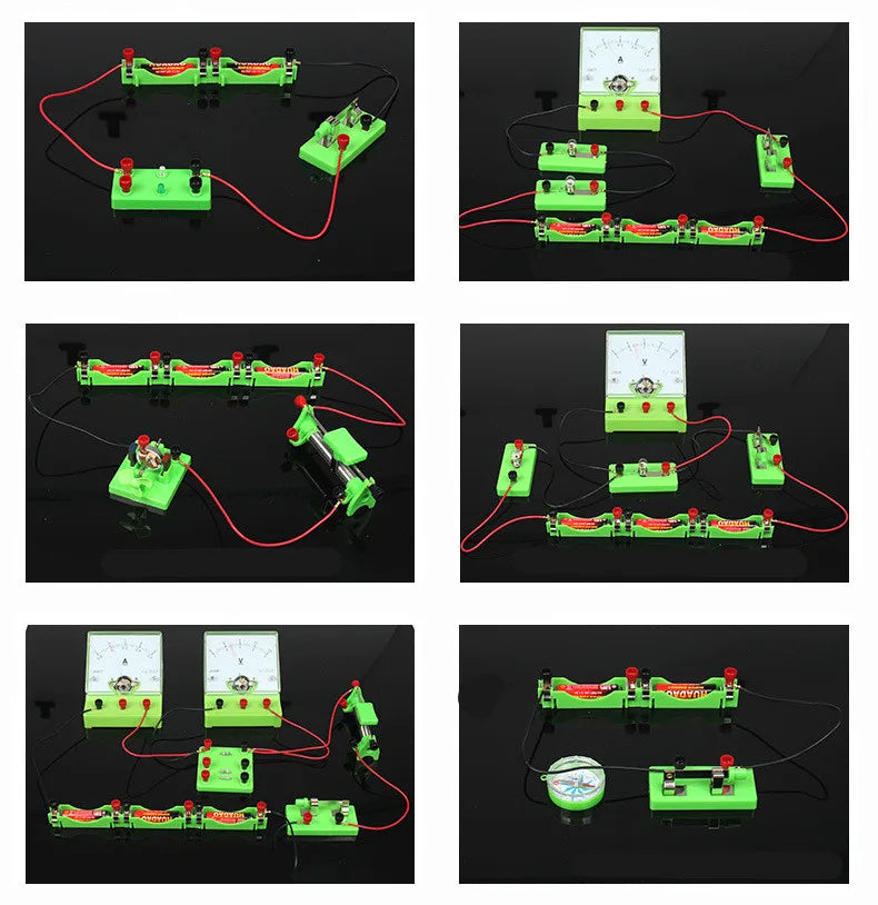 Electricity Experiment Kit Junior High School Electromagnetics Physics Experiment Equipment Kit Circuit Experiment Kit
