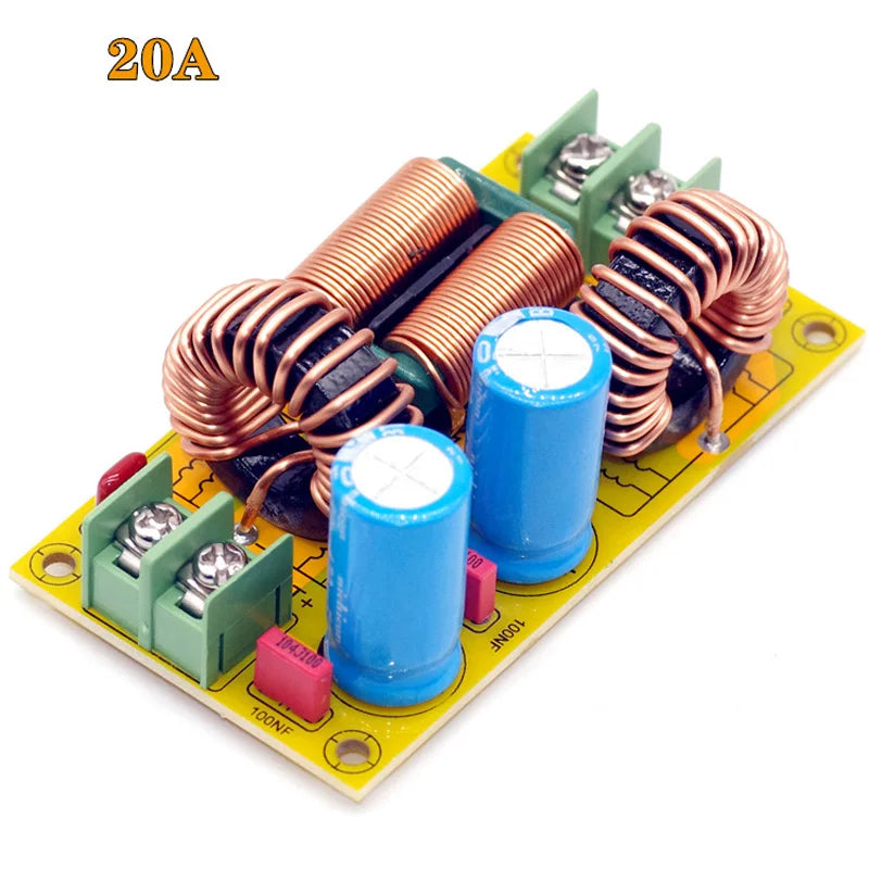 2A 4A 10A 20A DC LC Filter EMI electromagnetic interference Filter EMC FCC high frequency power Filtering for 12V 24V CAR
