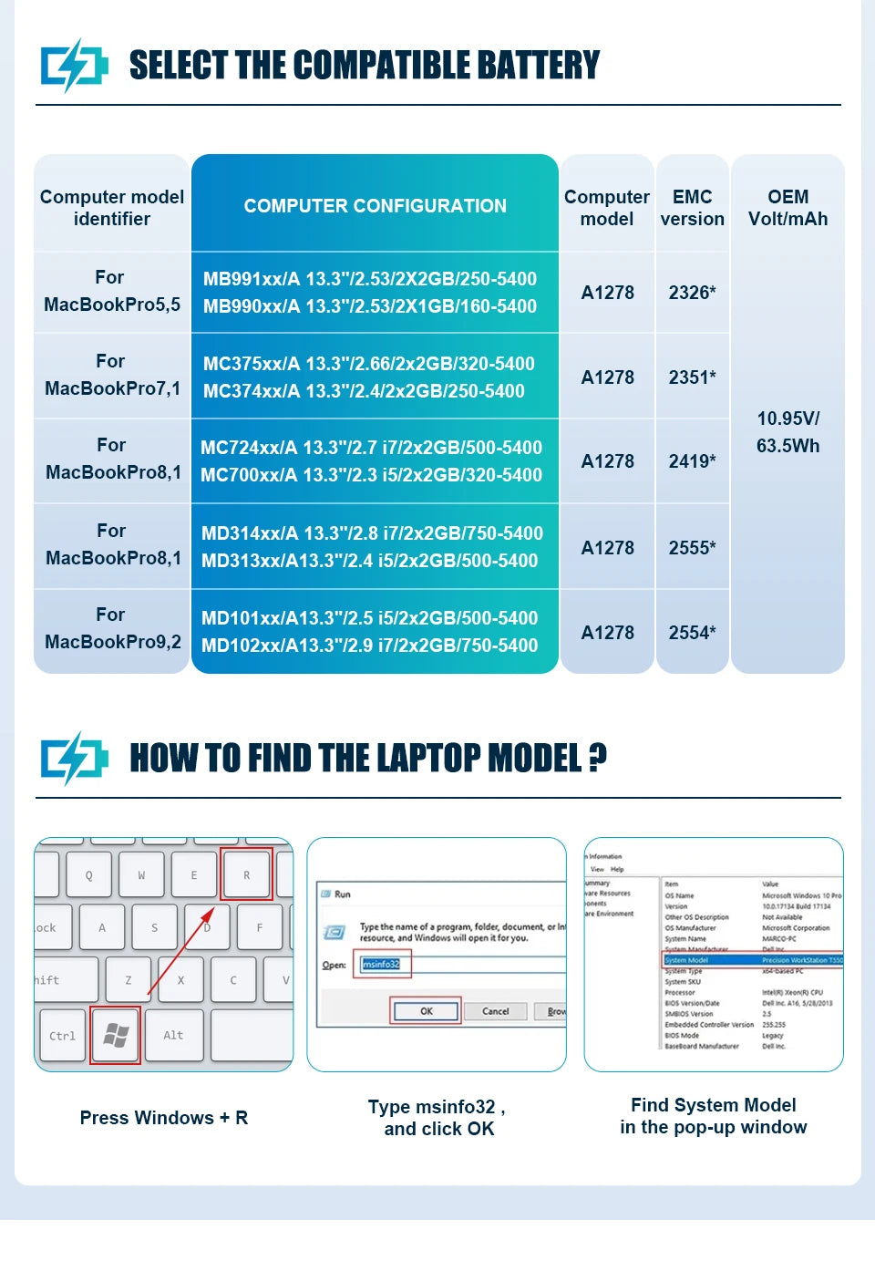New 07KRV O7KRV Laptop Battery For Dell Latitude 5430 5530 Precision 3570 P104F P104F005 P104F006 P137G P137G004 P137G005 P137G