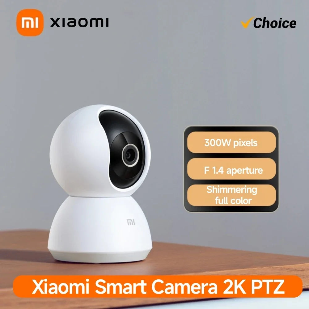 Xiaomi Smart Home 360° Security Camera Mi PTZ 2K Webcam 1296P 3 Megapixel AI Human Detection Night Vision Webcam Work With App