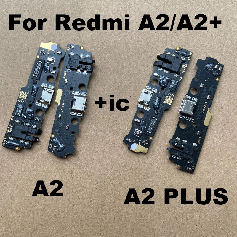 For Xiaomi Redmi A1 A2 A3 A3X + Plus USB Charging Port Mic Microphone Dock Board Flex Cable With IC Fast Charging 4G 5G