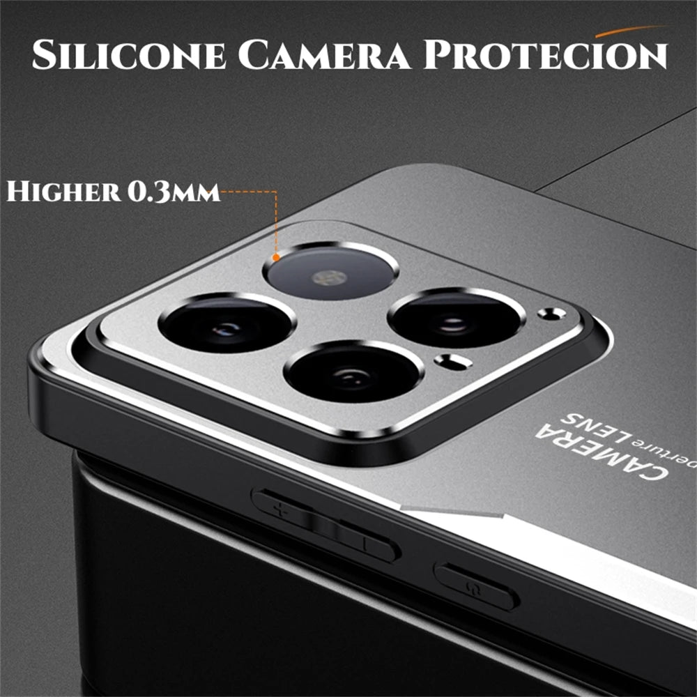 ShockProof Alloy Metal Case For Xiaomi 15T 13T 14T 12T 11T 12X 15 14 13 12 Mi 11i 17 Pro Ultra Silicone Back Cover Shell Cases