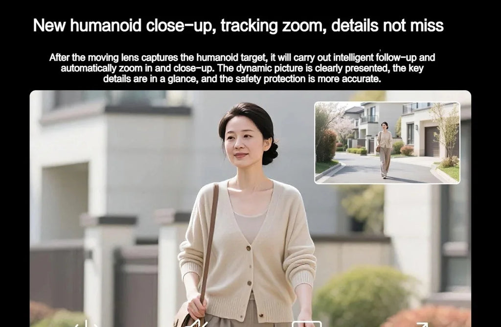 New Xiaomi Outdoor Camera 4 Dual Lens 5MP 3K HD Dual View Monitoring Panoramic Closeup Tracking IP66 Weatherproof AntiTheft CN
