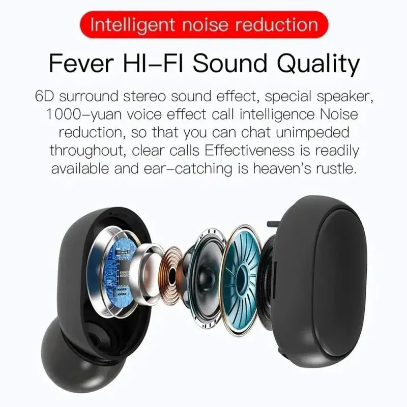 Wireless Bluetooth Earphones TWS Fone Bluetooth Headset Wireless Earbuds Noise Cancelling Earphones With Mic LED Display
