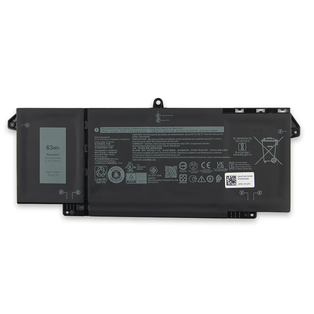Replacement Battery 7FMXV For Dell Latitude 5320 7320 7420 7520 63Wh