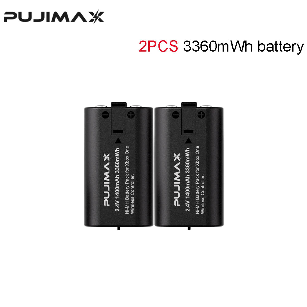 PUJIMAX 3360mWh Ni-MH Battery Rechargable Batteries Pack For XBOX Serise S/X and XBOX ONE S/X/Elite With Charger+ Charger Cable