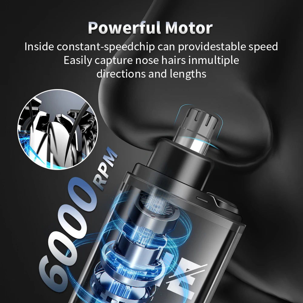 Electric Nose Hair Trimmer Clipper Rechargeable Multi-kinetic Shaving Unisex Automatic Washable Personal Care Appliances