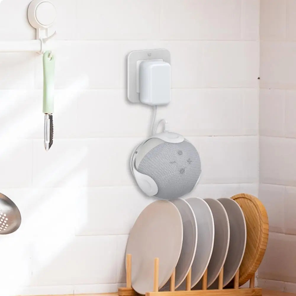 Wall Mount Holder For AmazonEcho Dot 5/4 Sound Box Case Holder For Echo Dot 4 5 Wall Mount Stand For Space-Saving