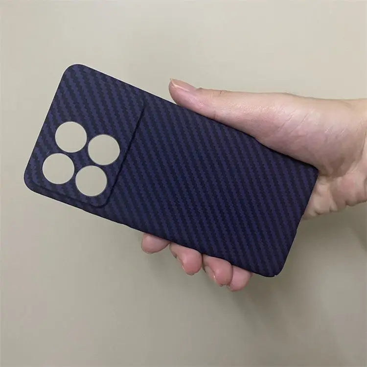 Carbon Fiber Hard Back Cover, Shockproof Case, Xiaomi 14, 13T, 13, 12T, 12, 11, 10, Poco X6, F5 Pro