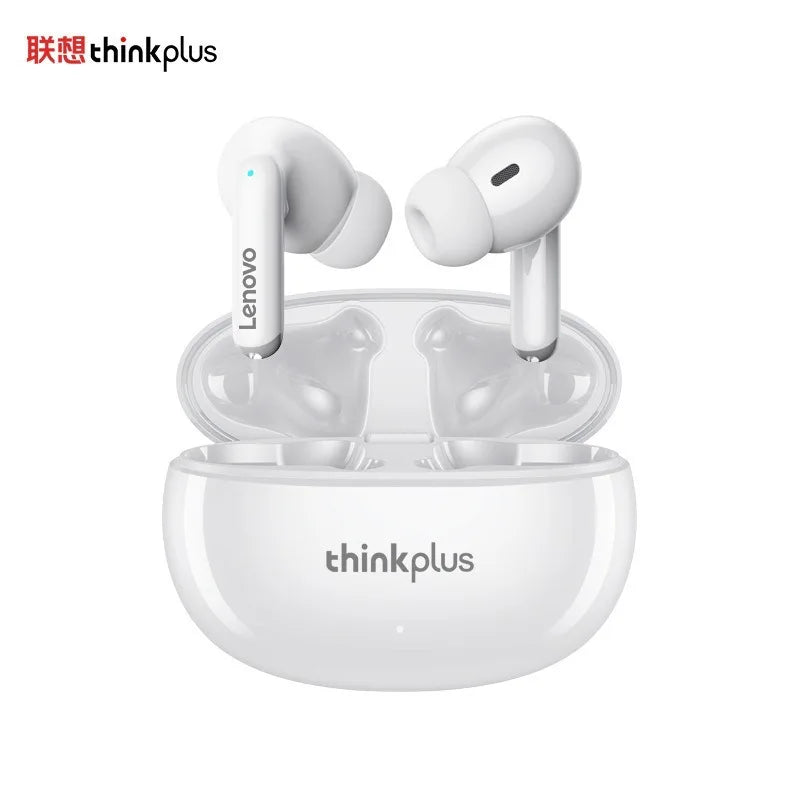 Lenovo Thinkplus XT88 True Wireless Earbuds Bluetooth 5.3, Low Latency Stereo Headphones with 12H Playtime, Metal Diaphragm
