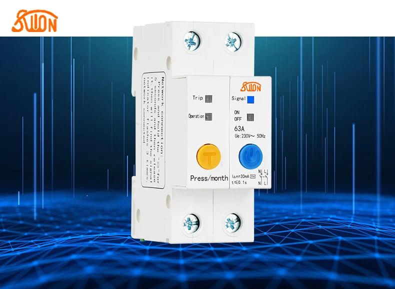 eWelink WiFi circuit breaker Smart switch timer remote control voice control Alexa echo with Leakage Protection for Smart Home