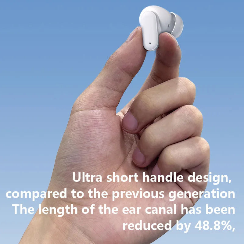 Wireless TWS earbuds bluetooth 5.4 stereo deep bass sound earphone IPX5 waterproof AI intelligent call noise reduction headphone