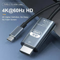4K HD Video Conversion Cable Typec To Hdtv Same Screen Cable TV Computer 2 Meters Braided Screen Projection Cable