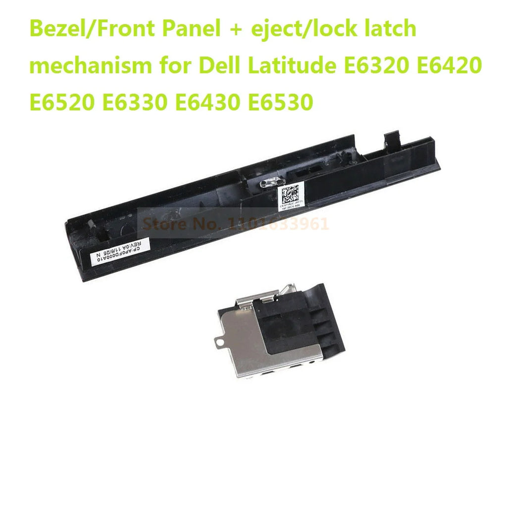 Bezel Panel + Eject Lock Latch 2nd Hard Drive HDD SSD Optical Caddy Frame for Dell Latitude E6320 E6420 E6520 E6330 E6430 E6530