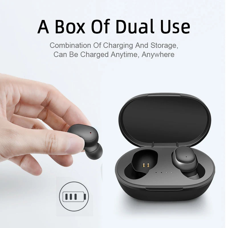 TWS A6S Headset Wireless Earphones Bluetooth Headphones Sport Stereo Fone Bluetooth Earbuds for Xiaomi Huawei