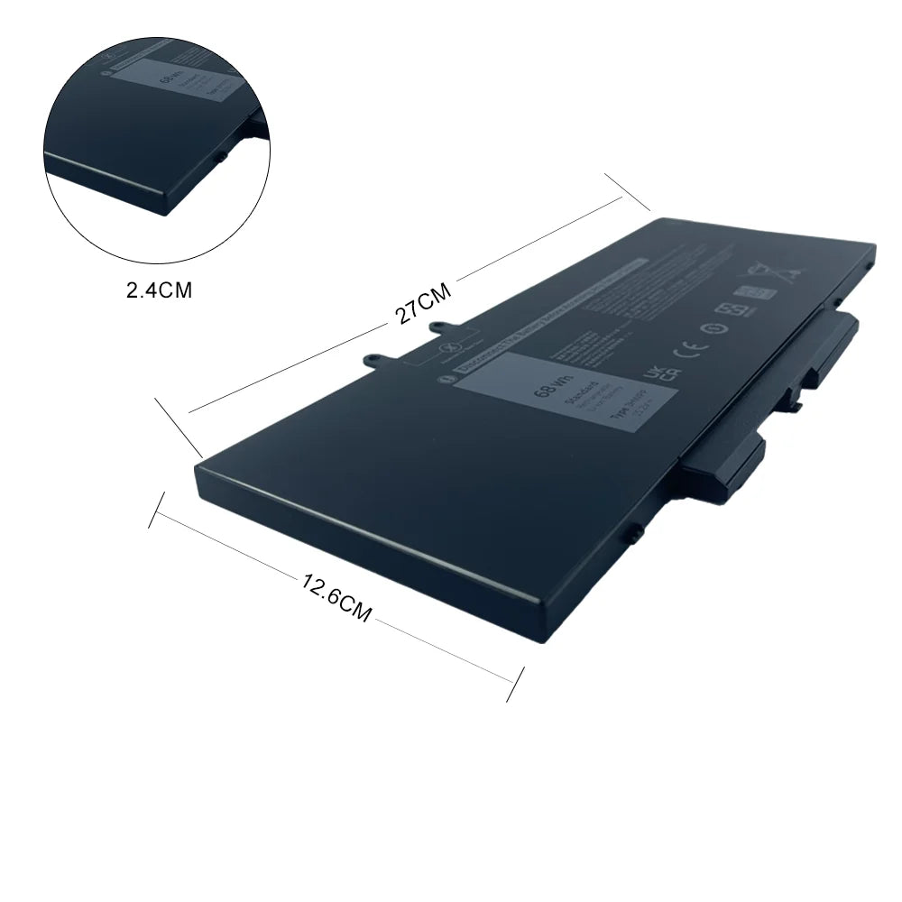15.2V 68Wh 3HWPP  Battery coding 3HWPP Laptop Battery For Dell Precision 3541 3551 P80F Latitude 5410