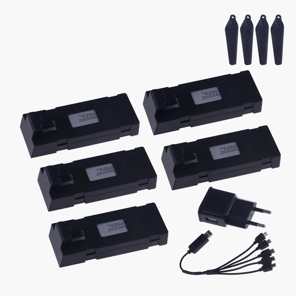 E88 Drone Battery 3.7V 1800/2600/3600/5000/6500mAh For E88PRO E99 E99PRO P1 K3 P10 A13 E525 RC Quadcopter Parts Battery