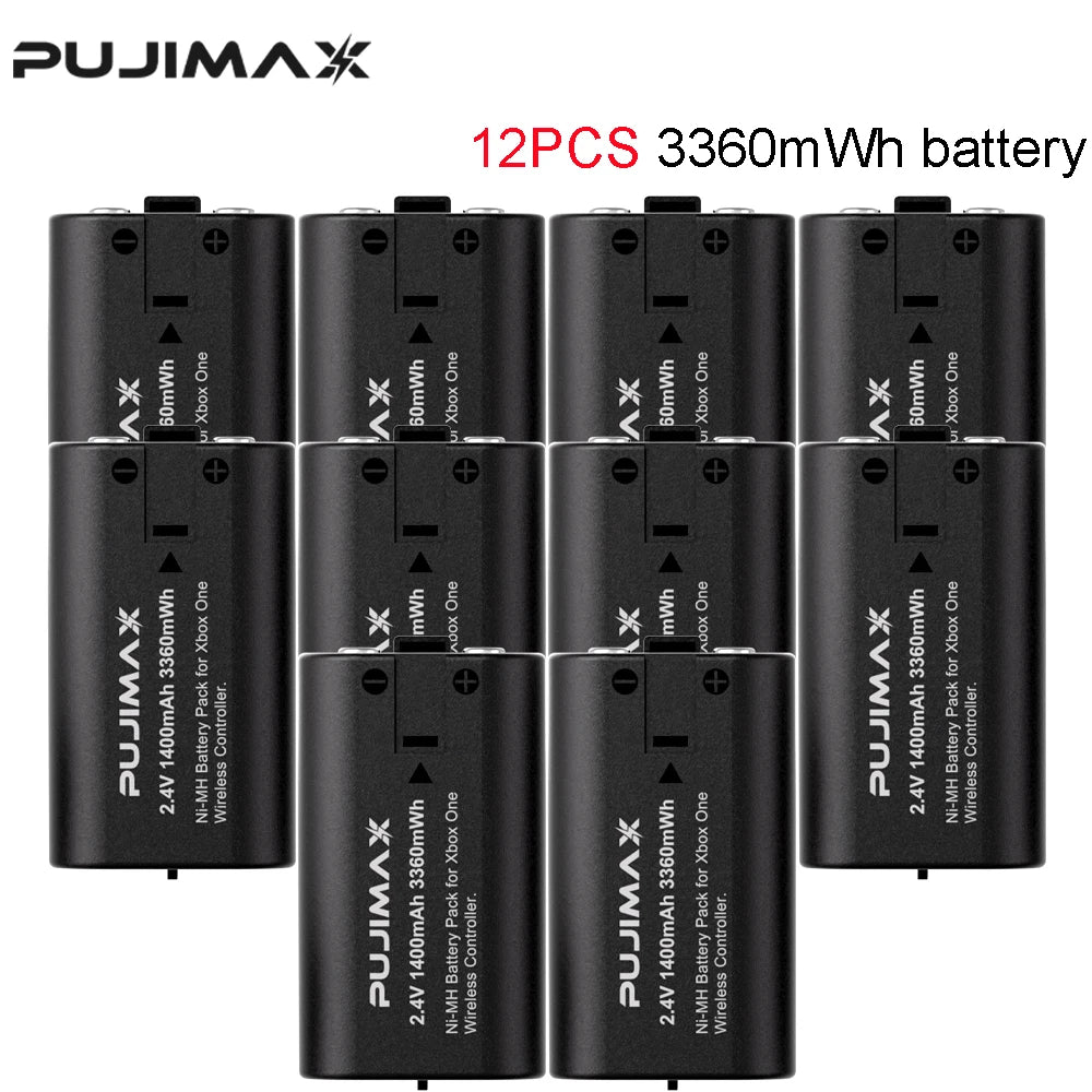 PUJIMAX 3360mWh Ni-MH Battery Rechargable Batteries Pack For XBOX Serise S/X and XBOX ONE S/X/Elite With Charger+ Charger Cable