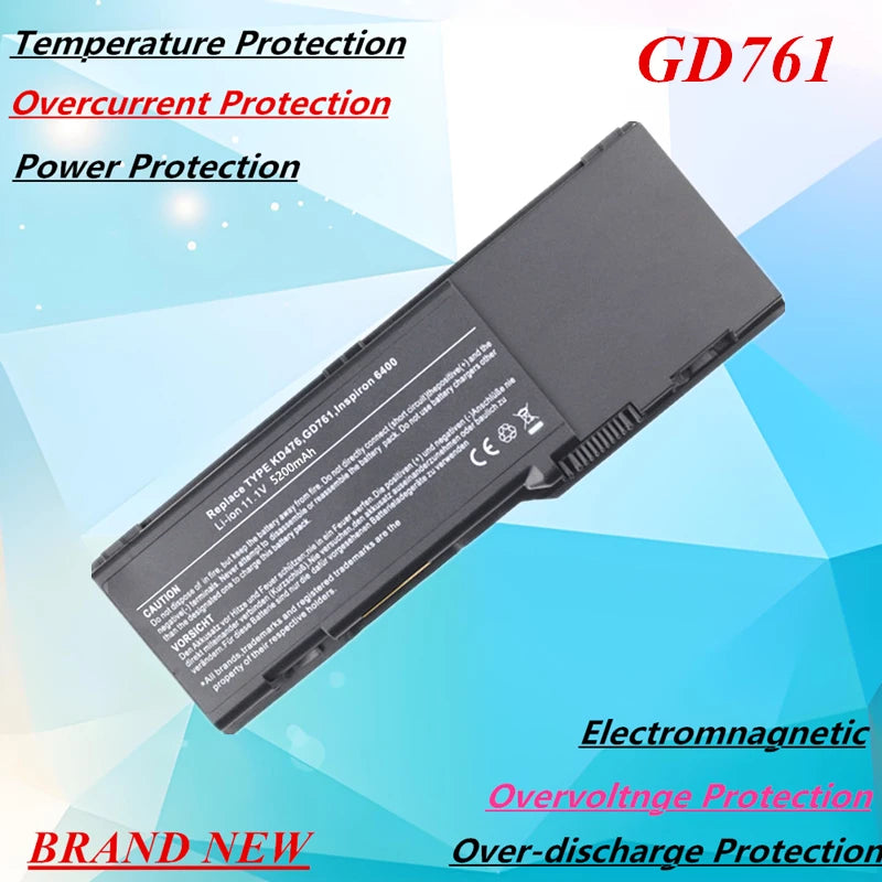 New GD761 Laptop Battery For DELL Inspiron 1501 6400 E1505 PP20L For Latitude 131L vostro 1000 XU937 UD267 RD859