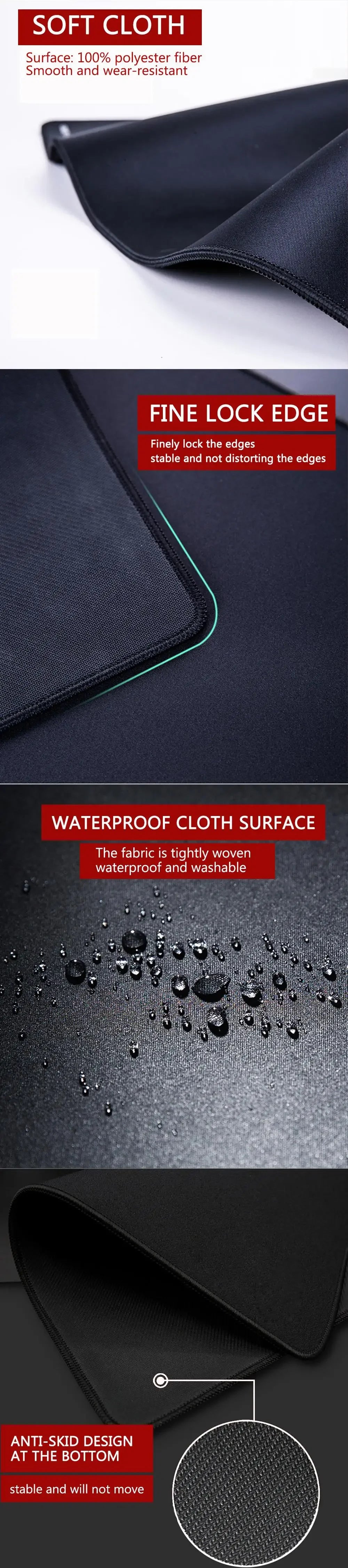 Asus Rog Mause Pad Anime Mouse Mats Gaming Computer Desk Mat Mouse Carpet Pc Accessories Gamer Mouse Pad Speed Rubber Mat