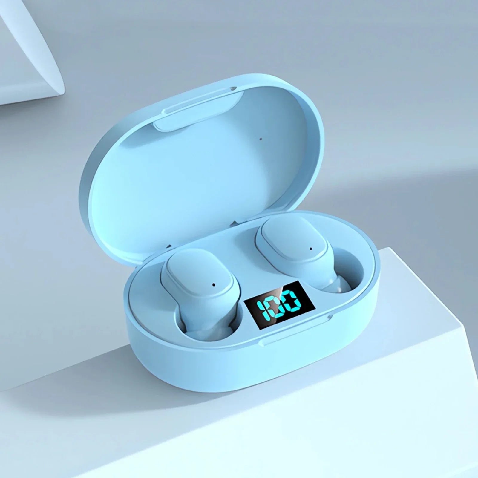 E6S Wireless Bluetooth Headphones with LED Display Deep Bass Stereo Ear Buds with Mic  Wireless Earbuds