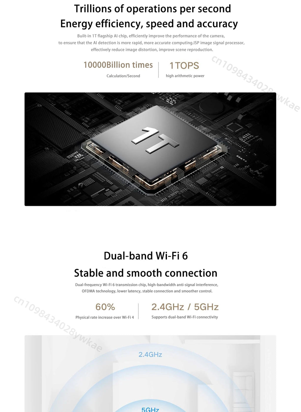 Xiaomi Smart Camera 4 8 megapixel 4K low light full-color night vision gimbal 360 ° cruise AI humanoid tracking