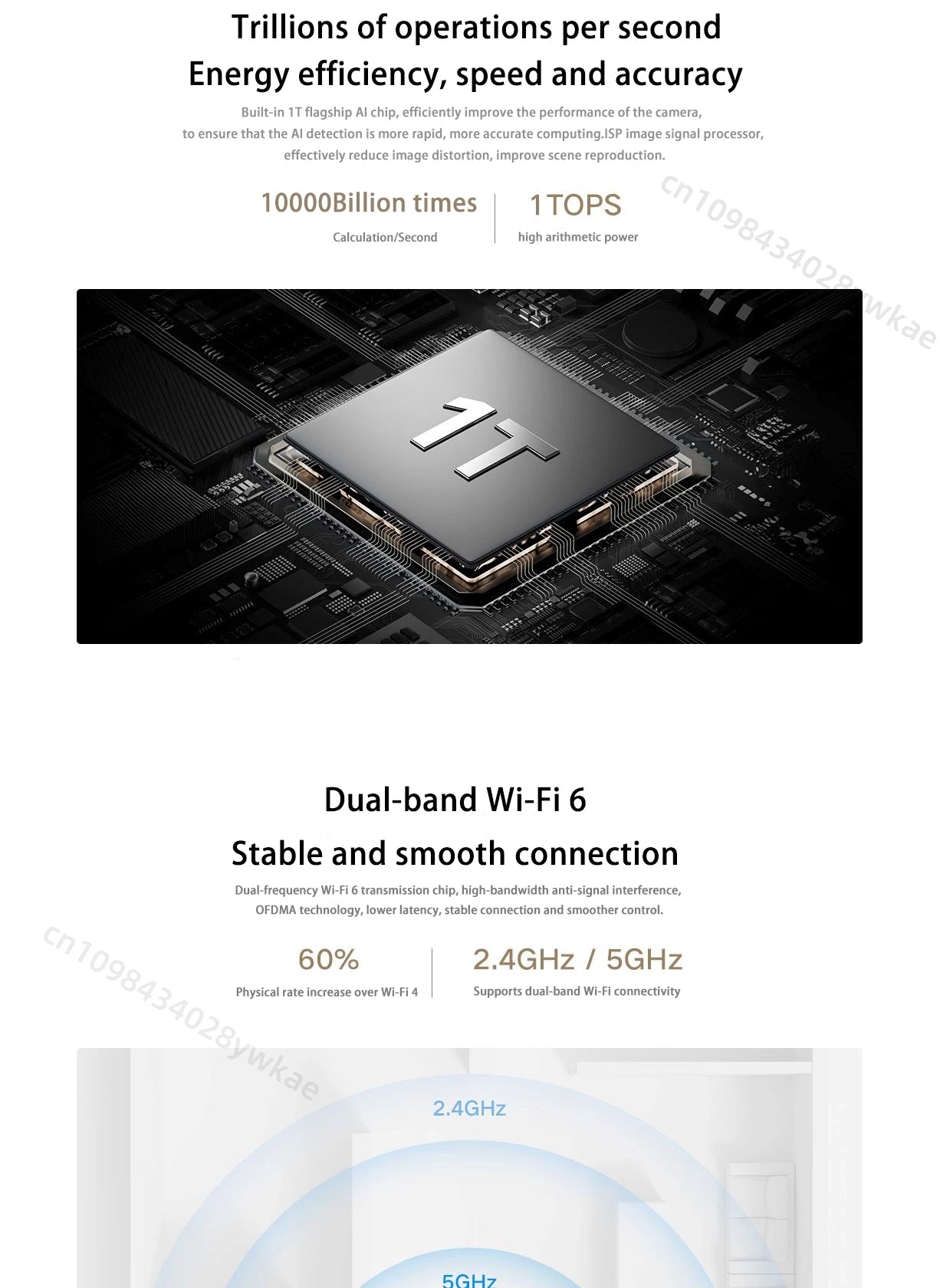 Xiaomi Smart Camera 4 8 megapixel 4K low light full-color night vision gimbal 360 ° cruise AI humanoid tracking