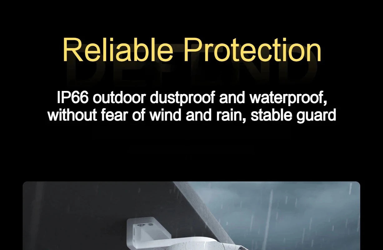 New Xiaomi Outdoor Camera 4 Dual Lens 5MP 3K HD Dual View Monitoring Panoramic Closeup Tracking IP66 Weatherproof AntiTheft CN