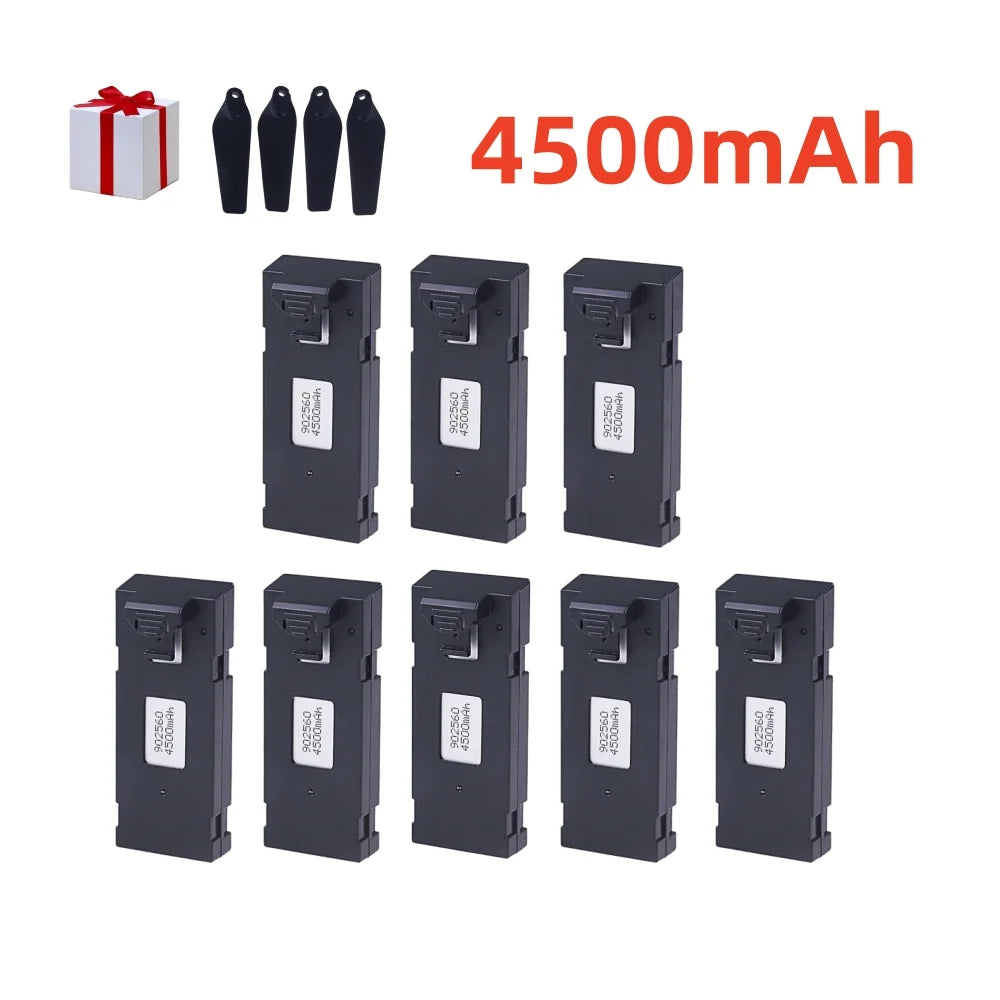 3.7V 4500Mah RC Drone Battery Accessory For E88 E88PRO Ls-E525 E525 PRO Mini Uav Drone Battery Special Rc Part 1/2/3/5/10Pcs