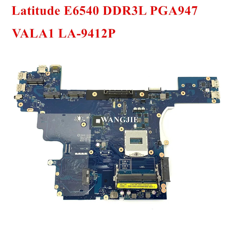 FOR DELL Latitude E6540 CN-00C96W 0C96W Laptop Motherboard VALA1 LA-9412P Main board DDR3L PGA947 100% Working