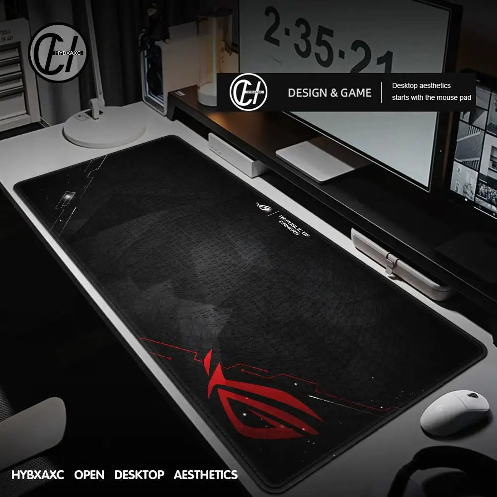 Asus Rog Mause Pad Anime Mouse Mats Gaming Computer Desk Mat Mouse Carpet Pc Accessories Gamer Mouse Pad Speed Rubber Mat
