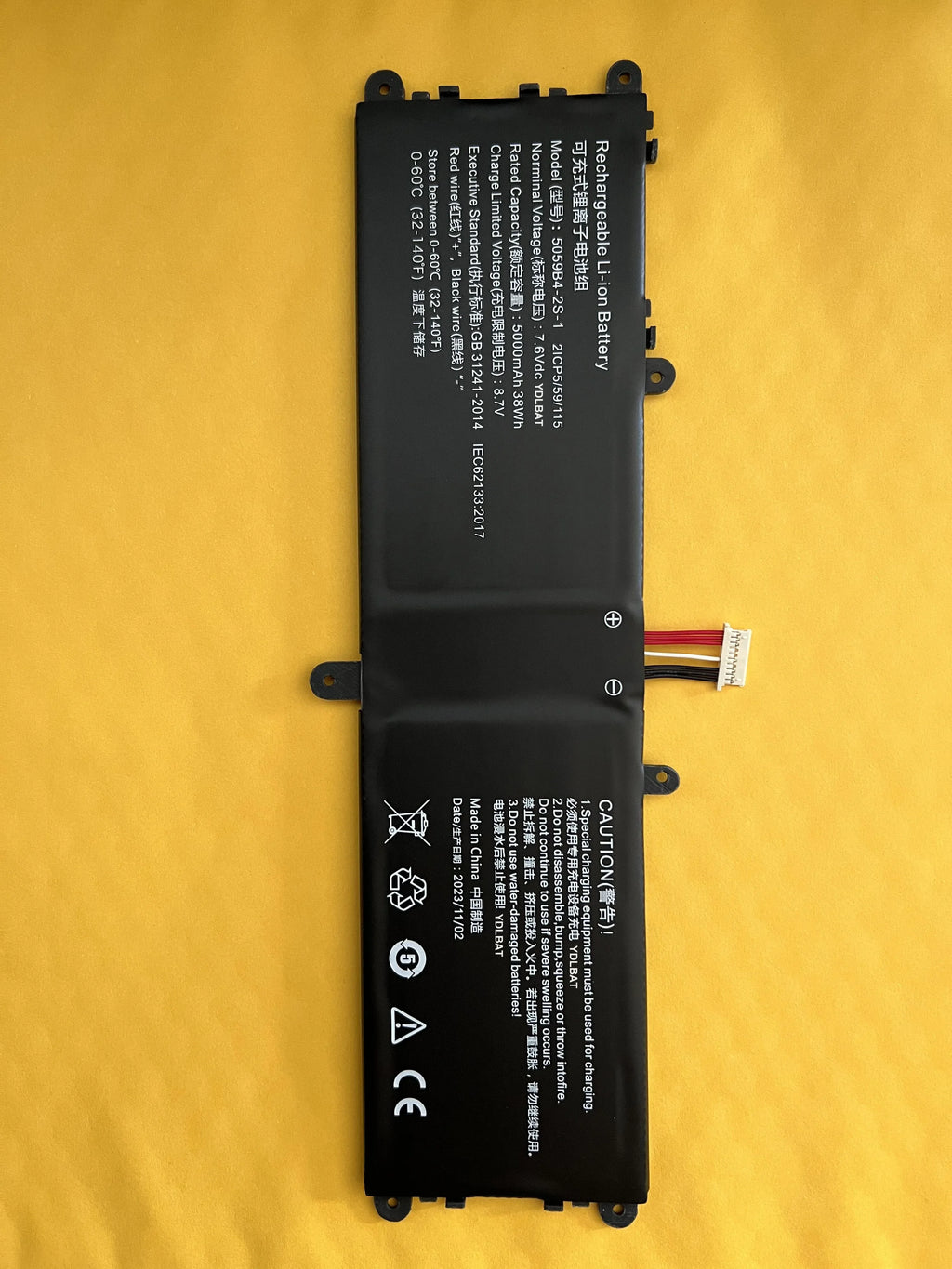 Battery For Chuwi For GemiBook 13 CWI528 5059B4-2S-1 5059B4-2S1P 5059B4-2S 7.6V 5000mAh 38Wh 10PIN 7Lines New