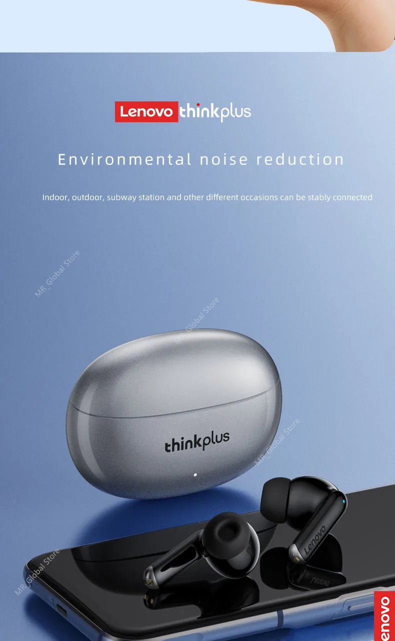 NEW Original Lenovo XT88 TWS Wireless Earphone Bluetooth 5.3 Dual Stereo Noise Reduction Bass Touch Control Long Standby 250mAH