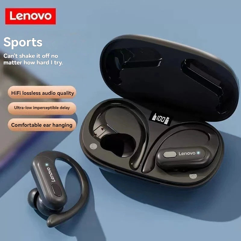 Lenovo Thinkplus Xt80 True Wireless Bluetooth Digital Display Tws Earphones, Ear-Hook Style, Sports In-Ear, Low Latency