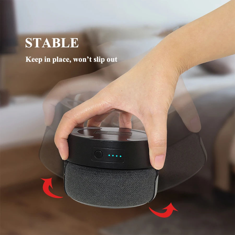 Battery Base for Echo Dot 3 Rechargeable Portable Base for Alexa Speaker Large Capacity 5200mAh/10400mAh Pure Color Black/White