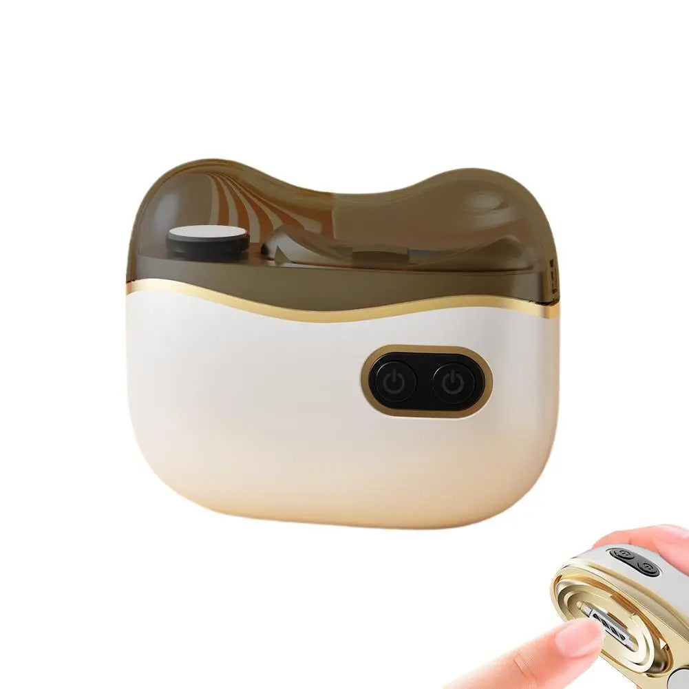 2In1 Electric Nail Tool,USB Charging Nail Clipper Polisher,Adult Kids Fingernail Toe Scissors,Rechargeable Nail Cutter