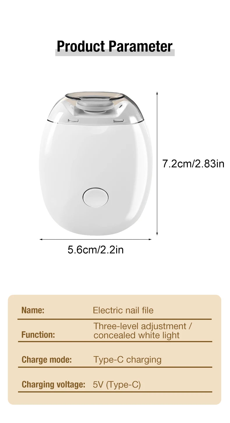 New electric nail polisher, fully automatic nail trimmer, dual-use hand and foot nail polisher, suitable for elderly and childre