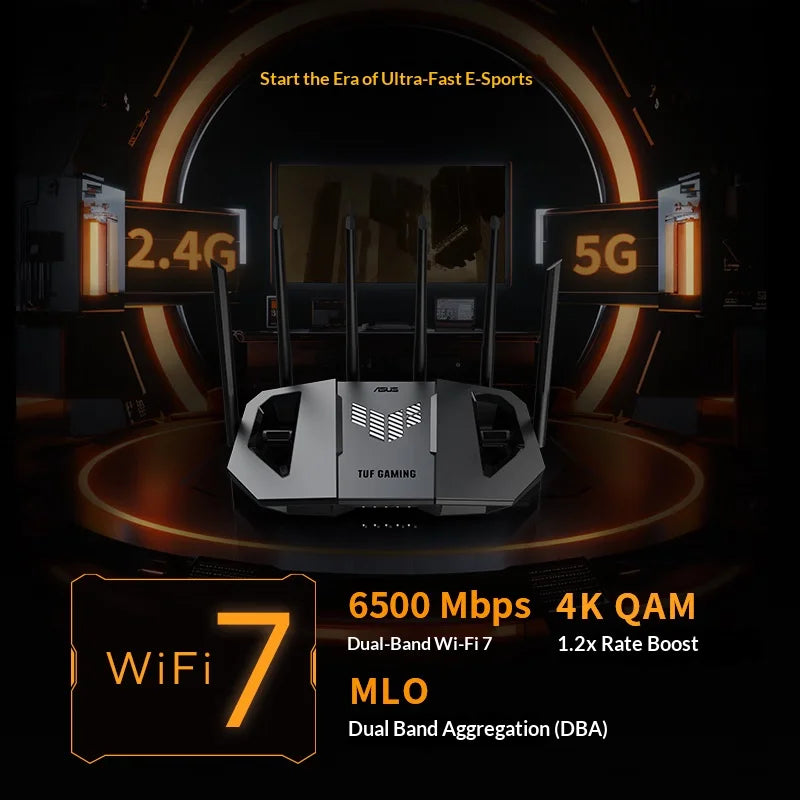 asus router wifi 7 be6500 tuf gaming router ai router home wifi random group routing mesh wireless공유기 5g 라우터 와이파이