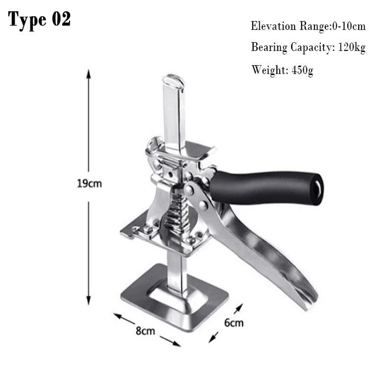 Hand Lifting Tool Labor-Saving Arm Jack Door Panel Drywall Lifting Cabinet Board Lifter Tile Height Adjuster Elevator Tool