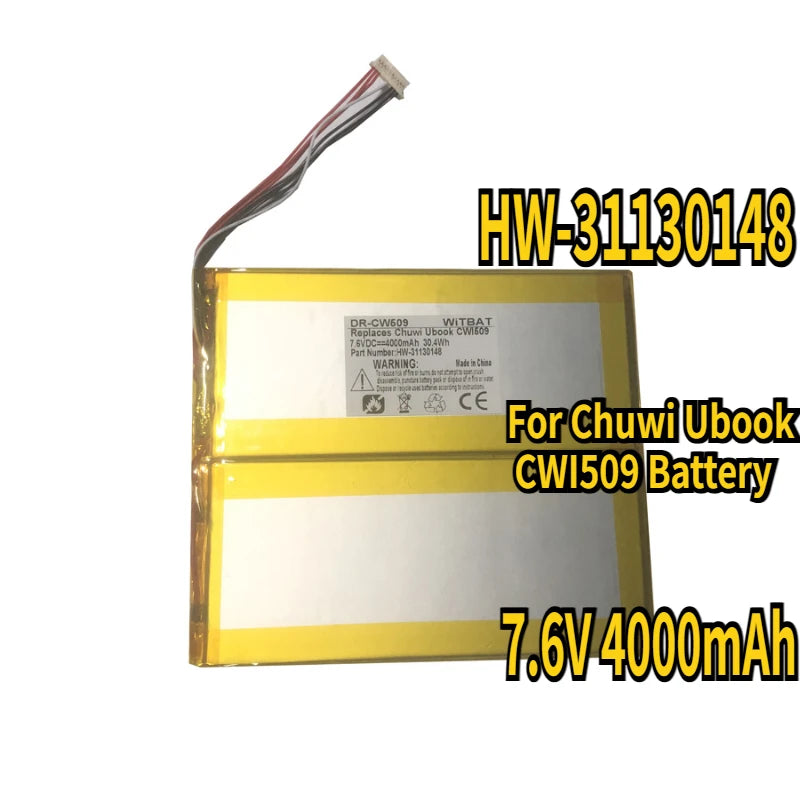 7.6V 4000mAh High Quality Battery For Chuwi Ubook CWI509 Battery HW-31130148 Replacement Battery
