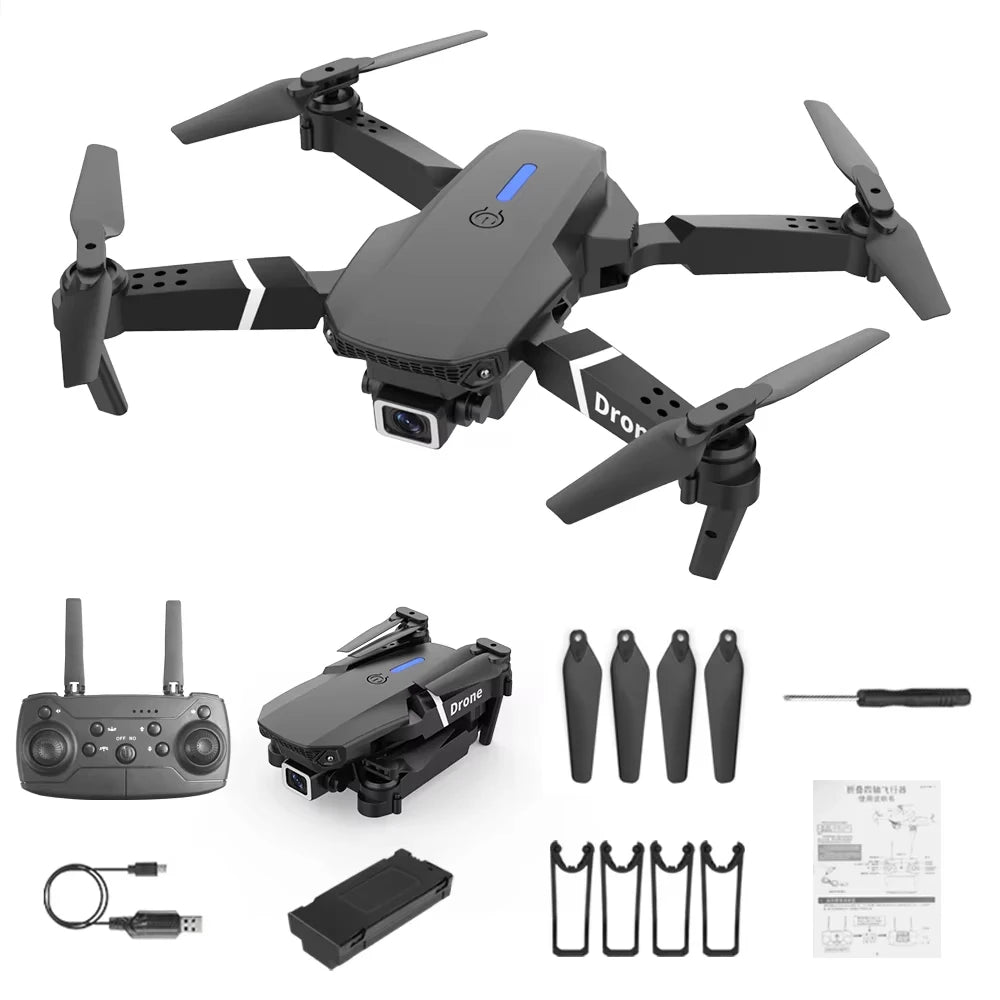 Lenovo New Drone E88 Pro RC 20000M Quadcopter Drone FPV WiFi  Foldable With Mod Altitude Resistance 8K Camera Wide-angle Shootin