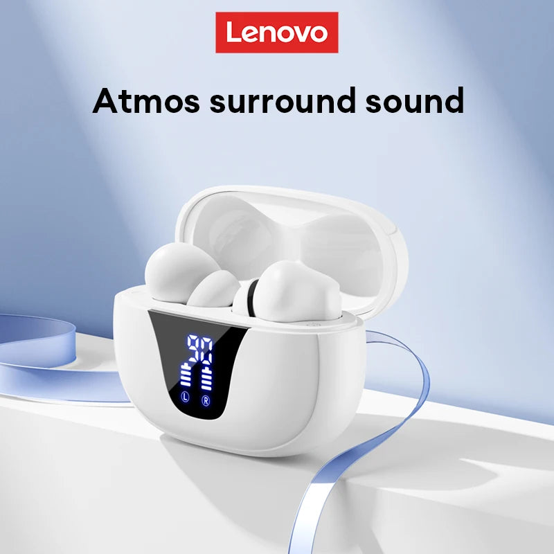 Lenovo XT58 TWS Wireless Earphones Bluetooth 5.4 Gaming Headphones Smart Digital Display Earbuds Ultra-Low Latency 20H Playtime