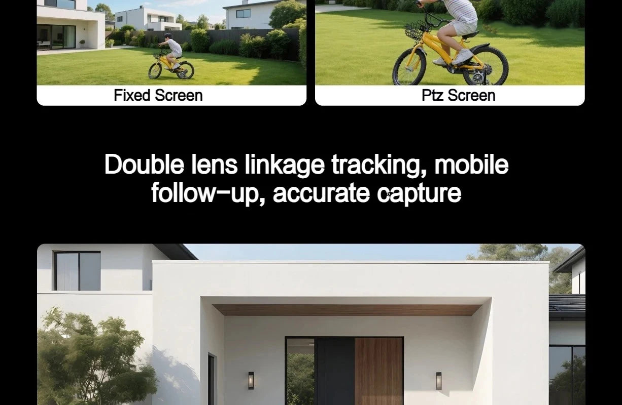 New Xiaomi Outdoor Camera 4 Dual Lens 5MP 3K HD Dual View Monitoring Panoramic Closeup Tracking IP66 Weatherproof AntiTheft CN