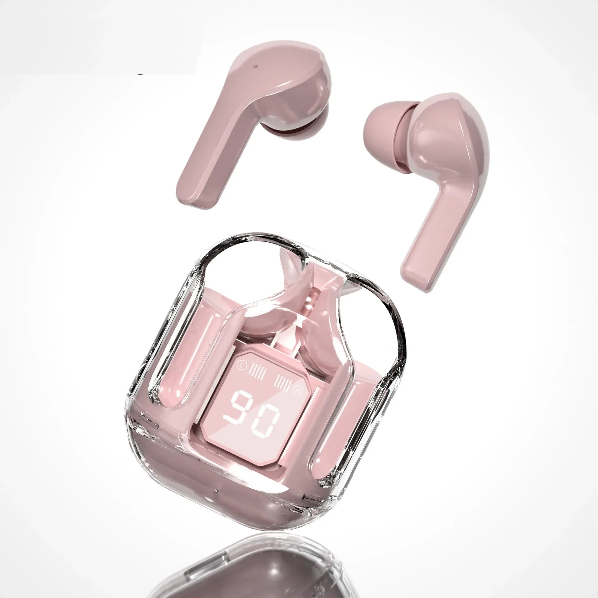 T6 TWS Earbuds Wireless Bluetooth 5.0 with LED Display Earphone ENC Sport Gaming Headsets Noise Reduction Mic Stereo Headphones