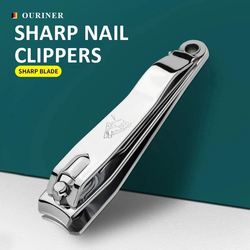 Nail Clippers Stainless Steel Sharpest Nail Cutter Duty Curved Edge for Adult Men Women Swing Out Nail Cleaner/File
