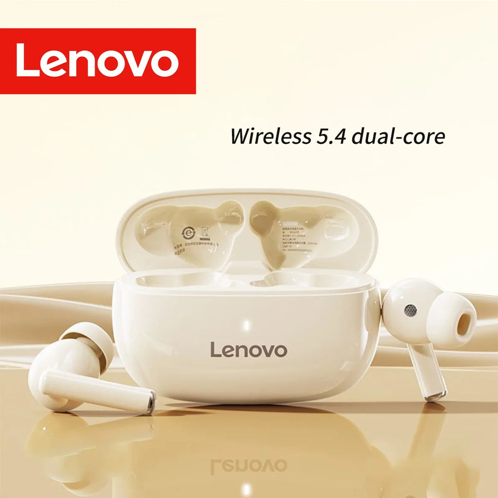 Lenovo In-Ear Tws Bt5.4 Wireless Earbuds with Mic Hd Call Hifi Music Low Latency Stereo Noise Cancelling Headphones Earphones