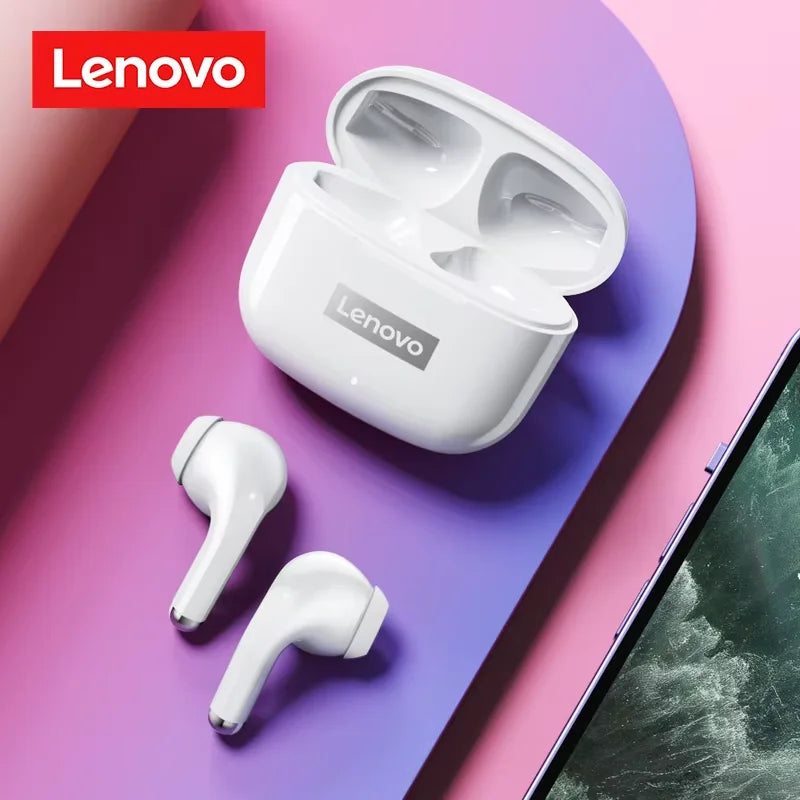 New Lenovo LP40 Pro TWS Bluetooth V5.3 Earphones Smart Touch Control With Hands-free Call Headset Noise Isolating Headphones